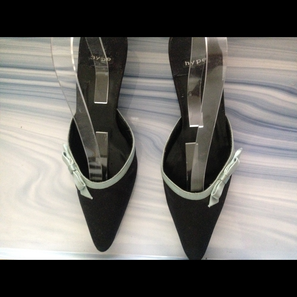 Half inch fabric mules